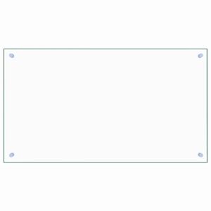 vidaXL Kitchen Backsplash Transparent 90 x 50 cm Tempered Glass