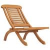 vidaXL Folding Folding Chair Solid Teak Wood