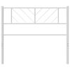 vidaXL Metal Replace Headboard White 107 cm