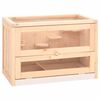 vidaXL Hamster Cage 60x35,5x42 cm Solid Wood Fir
