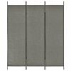 vidaXL Room Dividers Grey Fabric