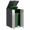 vidaXL Wheelie Bin Storage with Gas Lift-up Lid for 240L Bin Steel