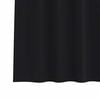 vidaXL Blackout Curtains with Rings 2 pcs Black 245 x 140 cm Polyester