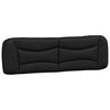 vidaXL Headboard Cushion "Hvar" Black 180 cm Faux Leather