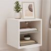 vidaXL TV Wall Cabinets with LED Lights 2 pcs White 30x28,5x30 cm