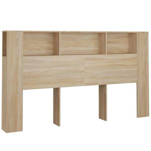 vidaXL Headboard Cabinet Sonoma Oak 180x18,5x104,5 cm