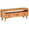 vidaXL TV Cabinet 110x30x40 cm Solid Acacia Wood