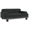 vidaXL Dog Bed Black 70x45x30 cm Velvet