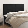 vidaXL Headboard Black 200x5x118/128 cm Faux Leather
