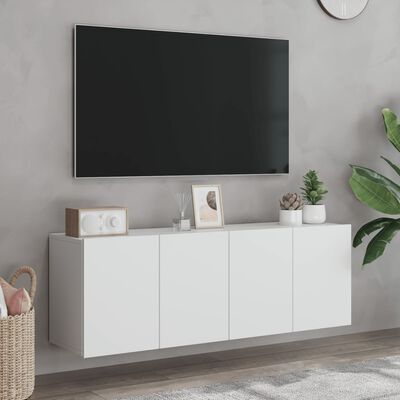 vidaXL TV Cabinets Wall-mounted 2 pcs White 60x30x41 cm