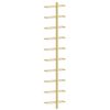 vidaXL Wall-mounted Wine Rack for 10 Bottles 2 pcs Gold Metal