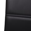 vidaXL Cantilever Dining Chairs 4 pcs Black Faux Leather