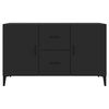 vidaXL Sideboard Black 100x36x60 cm Engineered Wood