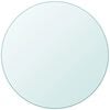 vidaXL Table Top Tempered Glass Round 700 mm