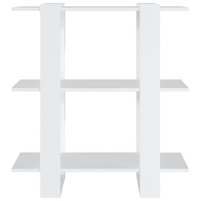 vidaXL Book Cabinet/Room Divider White 80x30x87 cm