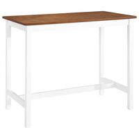 vidaXL Bar Table Solid Wood 108x60x91 cm