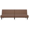 vidaXL 2-Seater Sofa Bed Brown Faux Leather