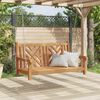 vidaXL Swing Bench Other Brown 114 x 60 x 64 cm Solid teak wood