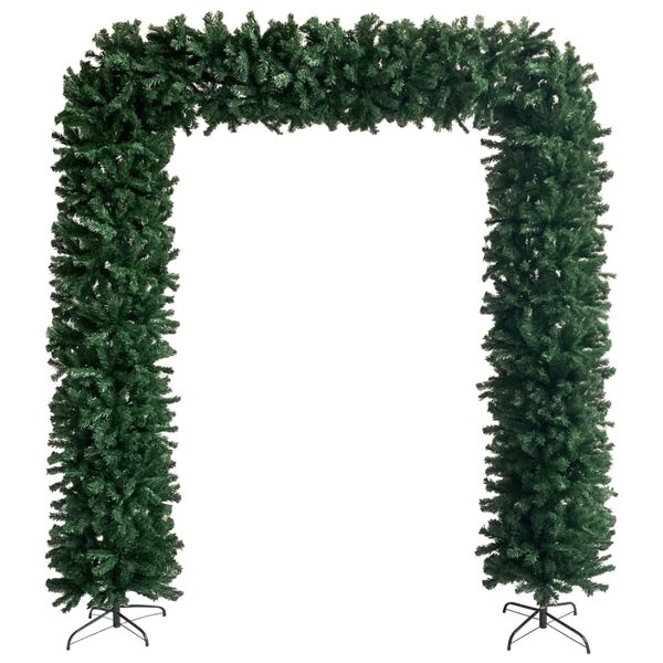 vidaXL Christmas Tree Arch with LEDs&Ball Set Green 240 cm