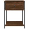 vidaXL Bedside Table Brown Oak 44x45x58 cm Engineered Wood