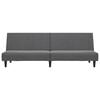 vidaXL 2-Seater Sofa Bed Dark Grey Velvet