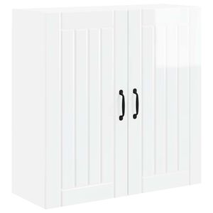 vidaXL Wall Cabinet LUCCA High Gloss White 80 x 31 x 80 cm