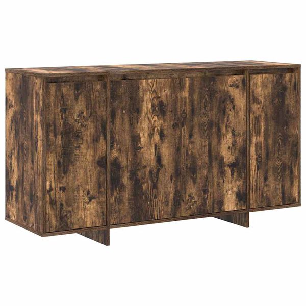 vidaXL Sideboard Smoked Oak 135 x 41 x 75 cm Engineered Wood