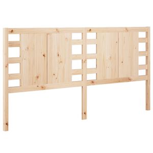vidaXL Headboard | Natural wood | Solid pine wood | 186 cm x 4 cm x 100 cm