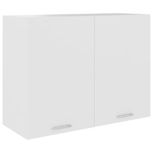 vidaXL Hanging Cabinet "Lyon" White 80x31x60 cm Engineered Wood