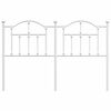 vidaXL Metal Replace Headboard White 135 cm