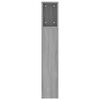 vidaXL Headboard Cabinet Grey Sonoma 200x18.5x104.5 cm