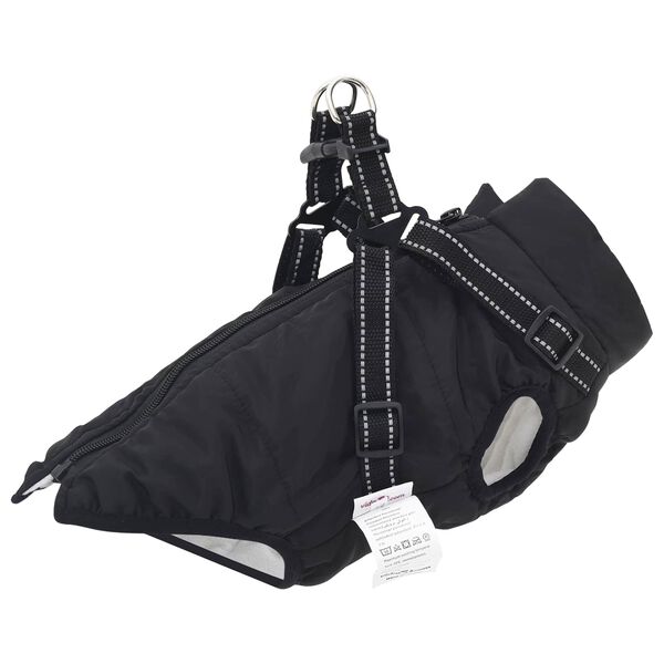 vidaXL Dog Coat Black L32