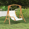 vidaXL Swing Chair without Swing Frame with Cushion Bent Wood