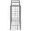 vidaXL Arched Gabion Baskets 2 pcs 300x50x100/120 cm Galvanised Iron