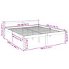 vidaXL Senior Bed without Mattress 180x200cm Super King Size