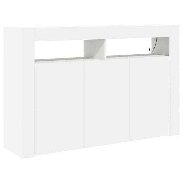 vidaXL Sideboard White 116 x 30 x 75 cm Engineered Wood