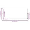 vidaXL Patio Retractable Side Awning 200x500 cm Black