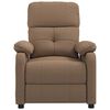 vidaXL Massage Chair Brown Fabric