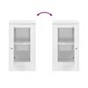 vidaXL Sideboards 2 pcs High Gloss White 37.5x35.5x67.5 cm Engineered Wood