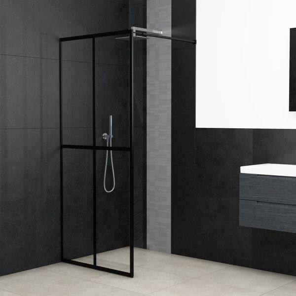 vidaXL Walk-in Shower Screen Clear Tempered Glass 100x195 cm