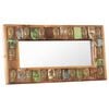 vidaXL Mirror with Buddha Cladding 110x50 cm Solid Reclaimed Wood