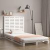 vidaXL Wall Headboard White 96x3x91.5 cm Solid Wood Pine