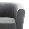 vidaXL Armchair Light Grey Fabric