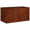 vidaXL Garden Planter Rusty 80 x 40 x 40 cm