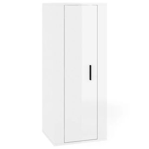 vidaXL Wall Mounted TV Cabinet High Gloss White 40x34,5x100 cm