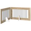 vidaXL Foldable Dog Gate with Stands 2 pcs Sonoma Oak 200.5 cm