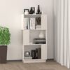 vidaXL Book Cabinet/Room Divider White 51x25x101 cm Solid Wood Pine