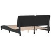 vidaXL Bed Frame without Mattress Black 152x203 cm Queen Velvet