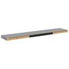 vidaXL Floating Wall Shelves 4 pcs Grey 120x23.5x3.8 cm MDF