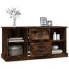 vidaXL TV Cabinet Smoked Oak 99.5x35.5x48 cm Engineered Wood